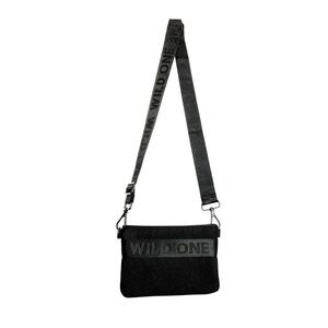 Wild One, Recycled Knit, Treat Pouch Bag for Dogs, Black